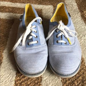 Super cute Keds Blue Chambray Stripe Oxfords